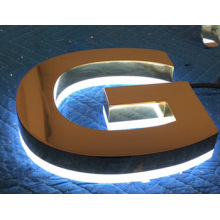 2016 beliebte LED Backlit Kanal Brief Schilder, dekorative Metall LED Alphabet Buchstaben mit Wasserdichte LED Streifen